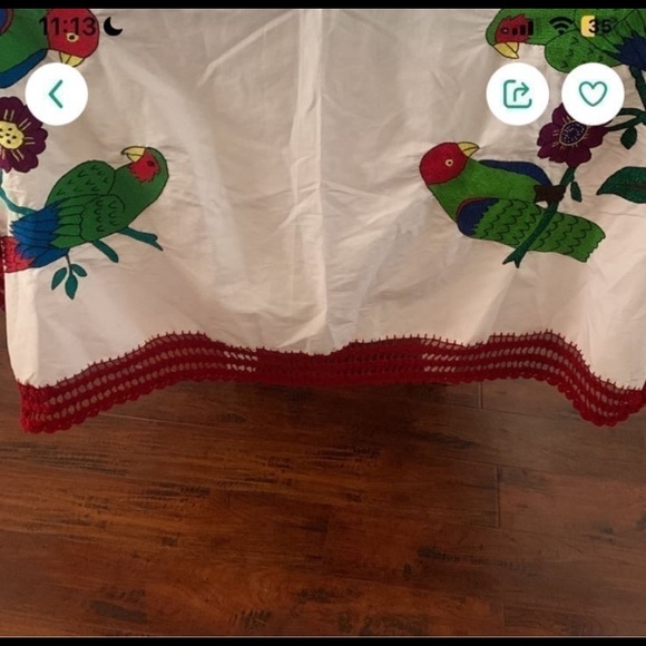 Green and Red Frog Pattern Kitchen Linens - Picture 4 of 6